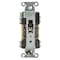 Hubbell Wiring Device-Kellems Straight Blade Receptacle, 6-20R, 20 A, 250V AC, 2 Pole, 3 Wire, Flush Mount, Grounded 5462BL - alternate 5